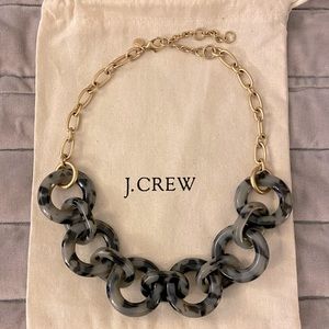 JCrew grey tortoise necklace